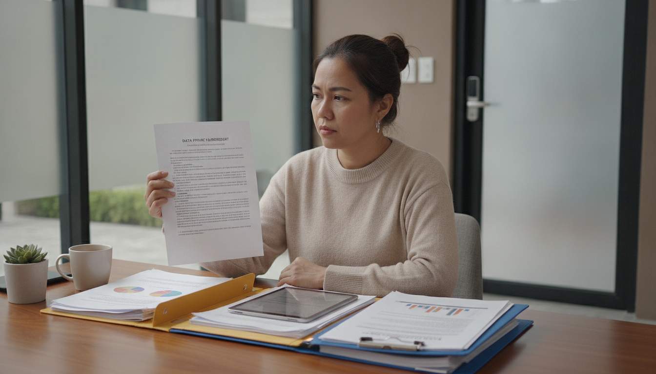 Understanding Your Privacy at YYYPH Filipino woman reading privacy policy